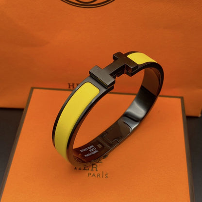[Panda Jewelry]CLIC HM SO BLACK YELLOW BRACELET