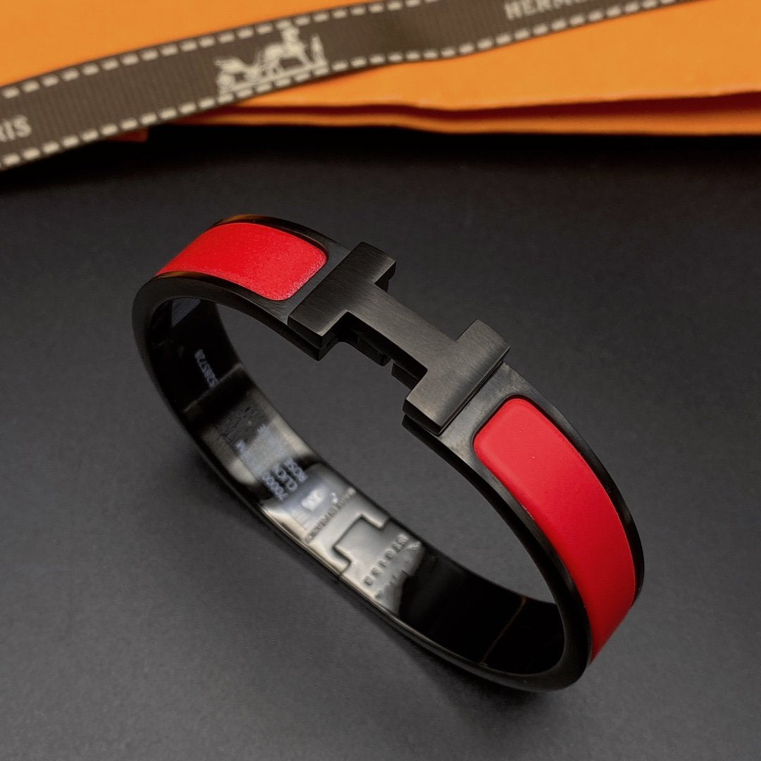 [Panda Jewelry]CLIC HM SO BLACK RED BRACELET