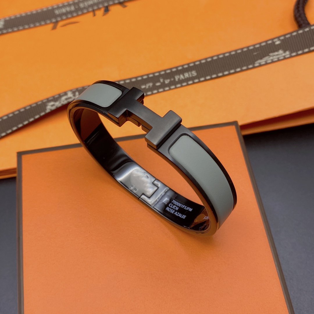 [Panda Jewelry]CLIC HM SO BLACK GREY BRACELET