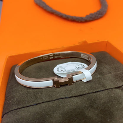 [Panda Jewelry]CLASSIC HM CLIC WHITE 8MM ENAMEL BRACELET