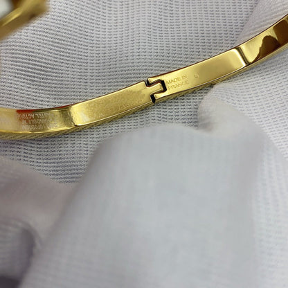 [Panda Jewelry]CLASSIC HM CLIC WHITE 8MM ENAMEL BRACELET