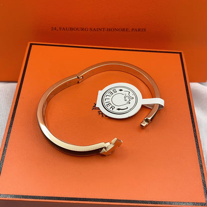 [Panda Jewelry]CLASSIC HM CLIC BLACK 8MM ENAMEL BRACELET