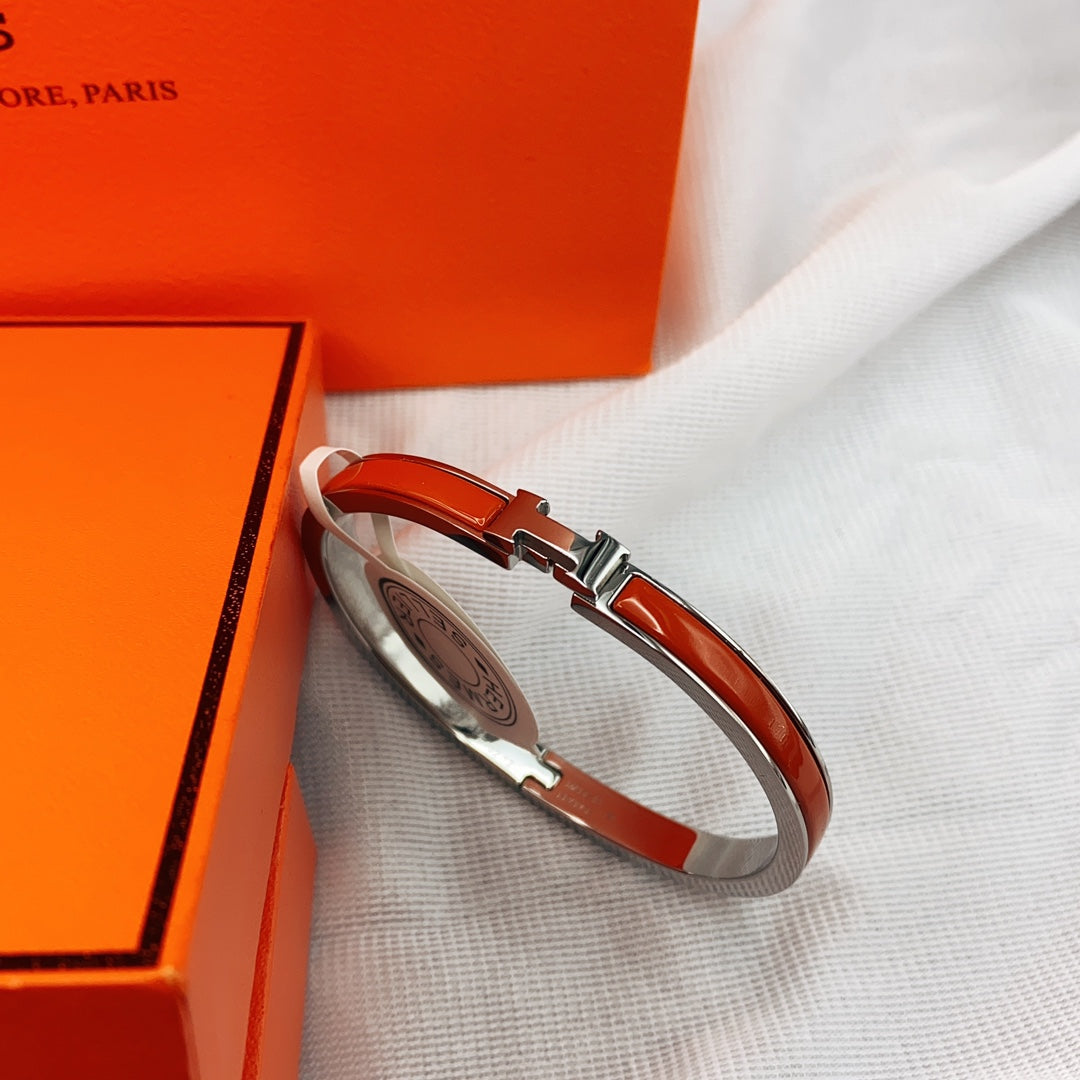 [Panda Jewelry]CLASSIC HM CLIC RED 8MM ENAMEL BRACELET