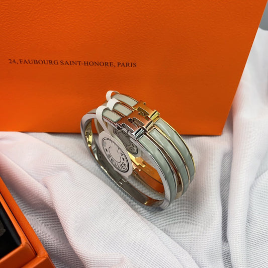 [Panda Jewelry]CLASSIC HM CLIC GREEN 8MM ENAMEL BRACELET