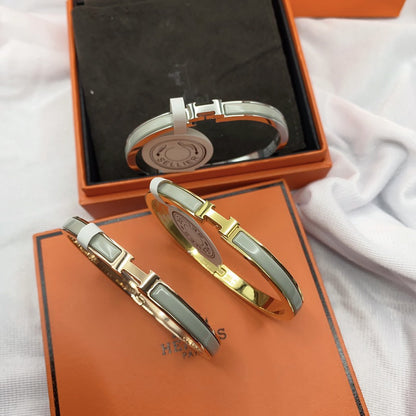 [Panda Jewelry]CLASSIC HM CLIC GREEN 8MM ENAMEL BRACELET