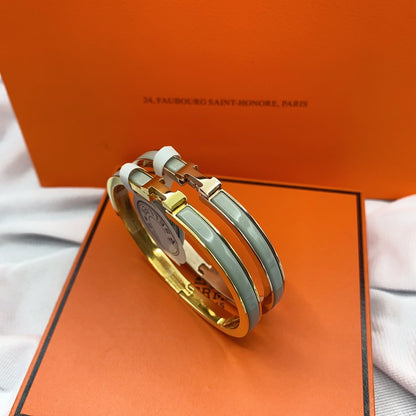 [Panda Jewelry]CLASSIC HM CLIC GREEN 8MM ENAMEL BRACELET