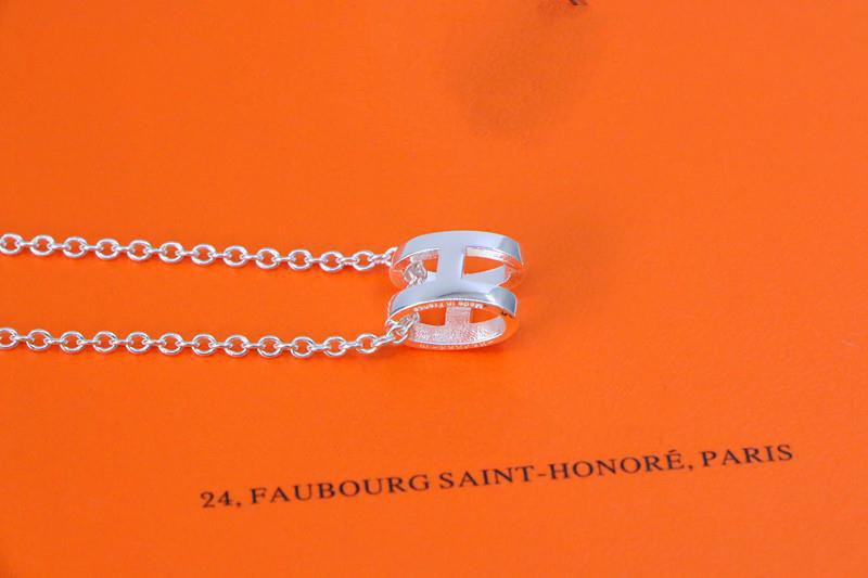 [Panda Jewelry]HM NECKLACE H LETTER OVAL SERIES