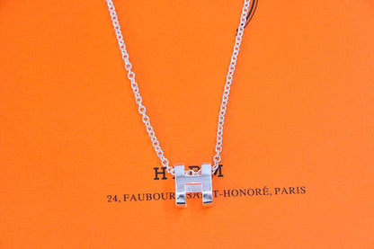 [Panda Jewelry]HM NECKLACE H LETTER OVAL SERIES