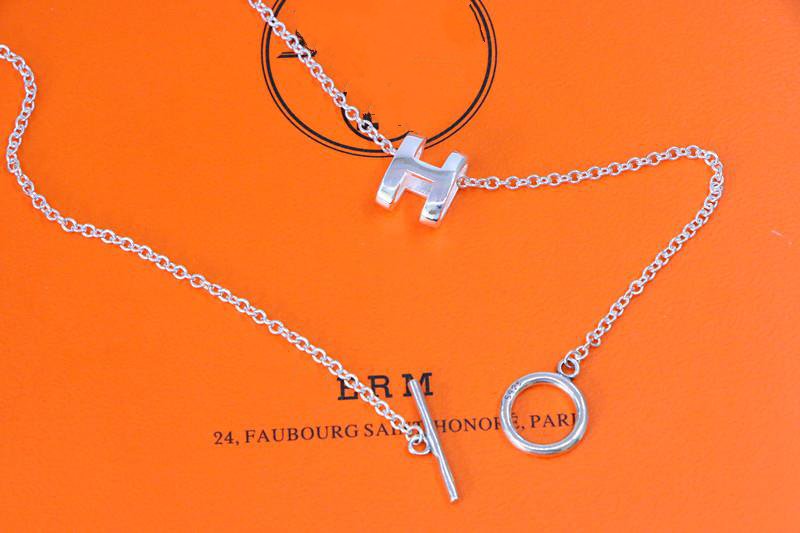 [Panda Jewelry]HM NECKLACE H LETTER OVAL SERIES