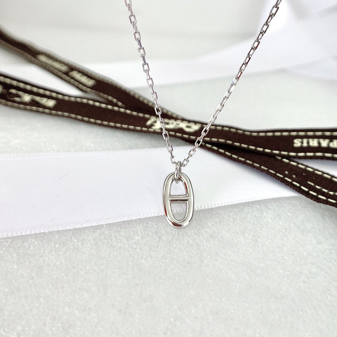 [Panda Jewelry]HM PIG NOSE NECKLACE