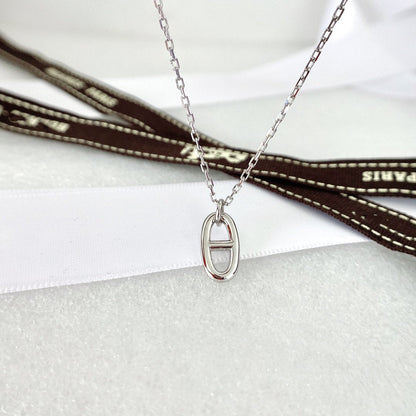 [Panda Jewelry]HM PIG NOSE NECKLACE
