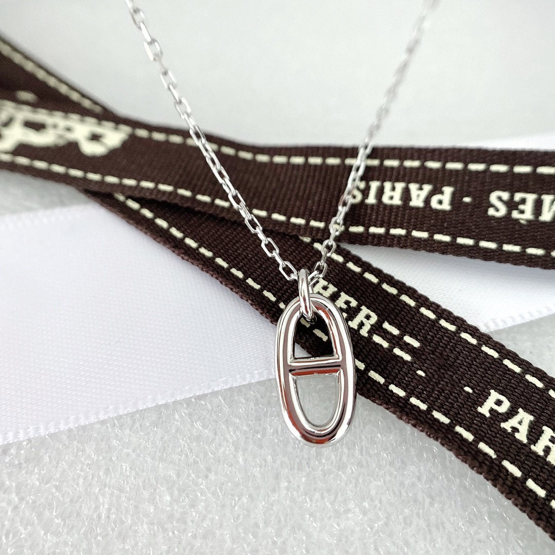 [Panda Jewelry]HM PIG NOSE NECKLACE
