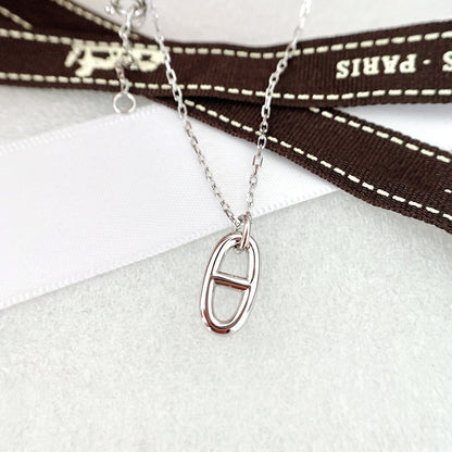 [Panda Jewelry]HM PIG NOSE NECKLACE