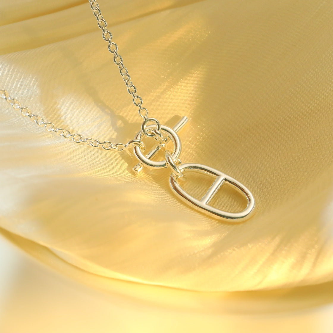 [Panda Jewelry]HM CHAINE D'ANCRE PENDANT NECKLACE STERLING SILVER