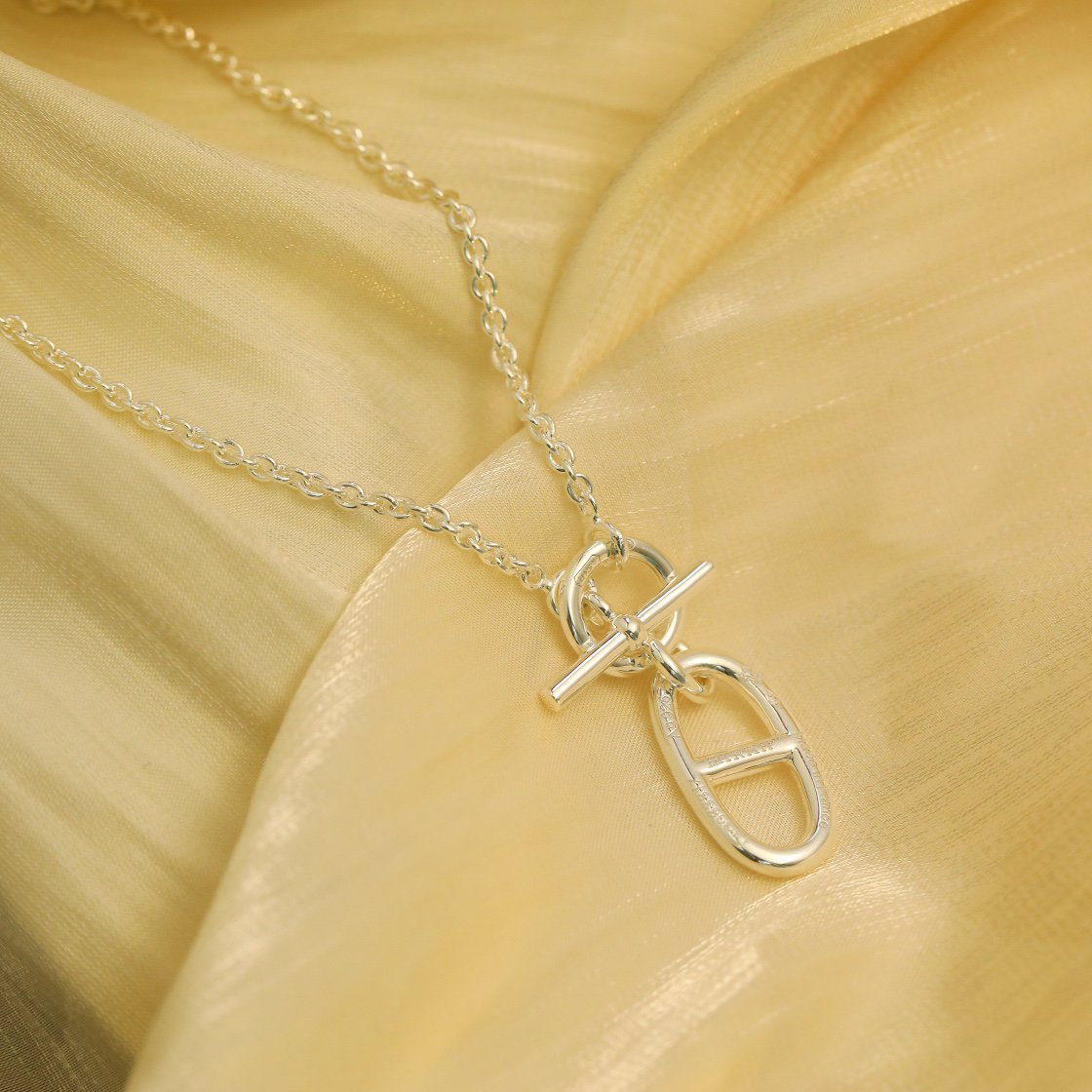 [Panda Jewelry]HM CHAINE D'ANCRE PENDANT NECKLACE STERLING SILVER