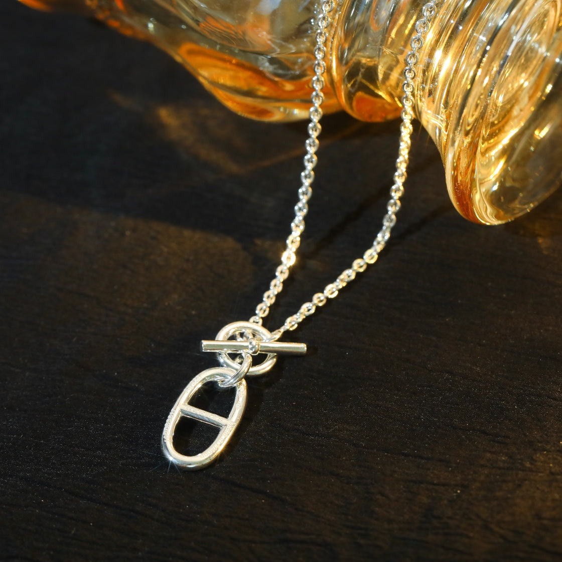 [Panda Jewelry]HM CHAINE D'ANCRE PENDANT NECKLACE STERLING SILVER