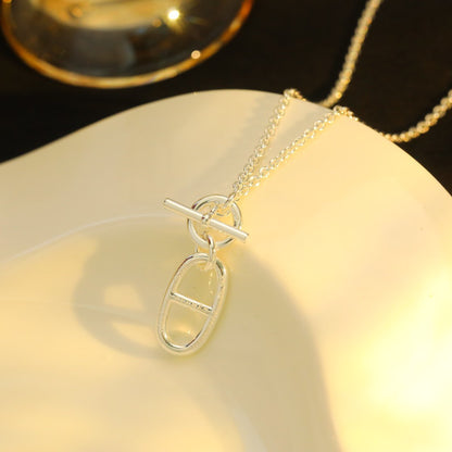 [Panda Jewelry]HM CHAINE D'ANCRE PENDANT NECKLACE STERLING SILVER