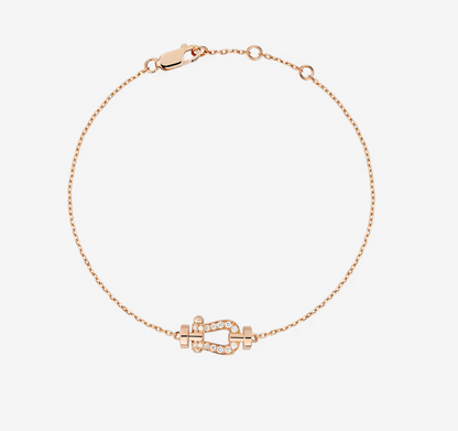 [Panda Jewelry]FORCE 10 FULL DIAMOND BUCKLE CHAIN LINK MINI MODEL