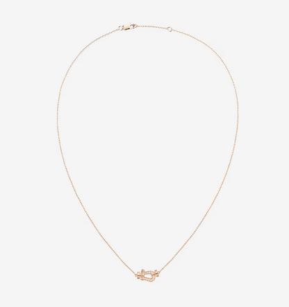 [Panda Jewelry]FORCE 10 DIAMOND PINK GOLD NECKLACE MINI MODEL