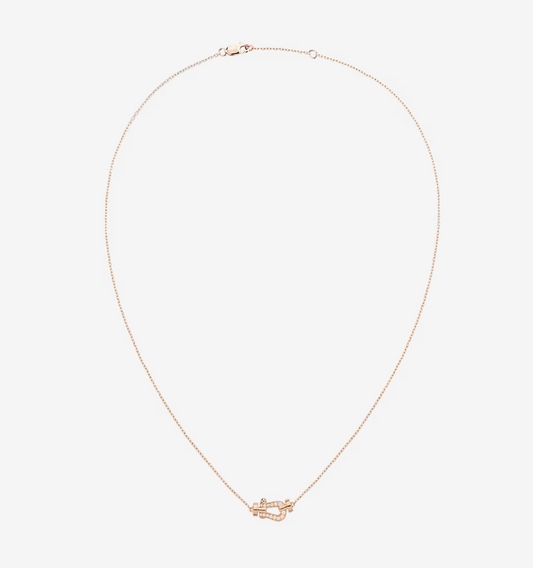 [Panda Jewelry]FORCE 10 DIAMOND PINK GOLD NECKLACE MINI MODEL