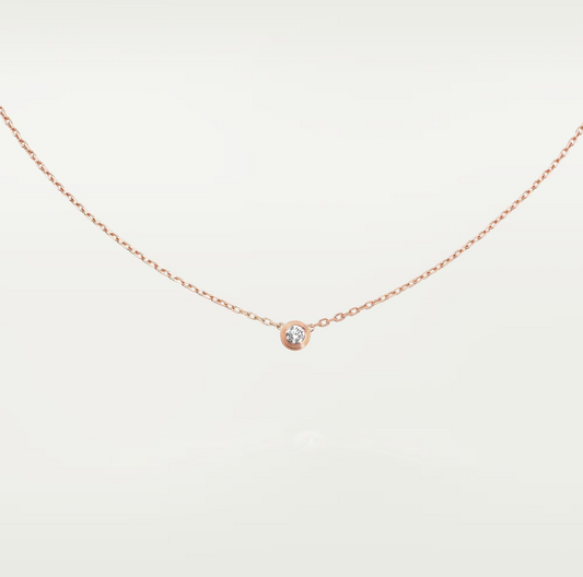[Panda Jewelry]DAMOUR DIAMOND NECKLACE