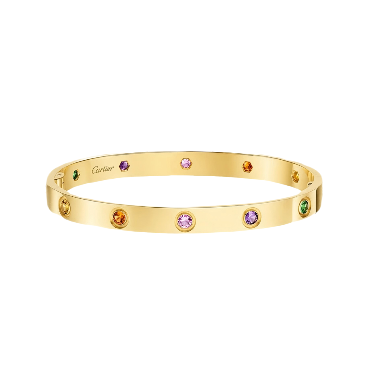 [✨Panda Jewelry💎]2026 RAINBOW LOVE BRACELET 6.1MM  10 DIAMONDS