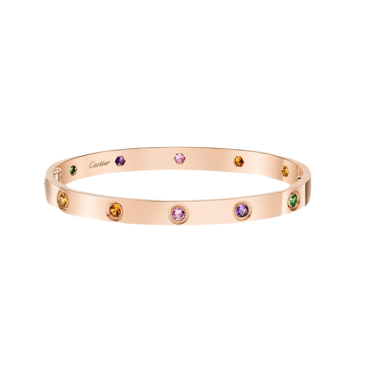 [✨Panda Jewelry💎]2026 RAINBOW LOVE BRACELET 6.1MM  10 DIAMONDS