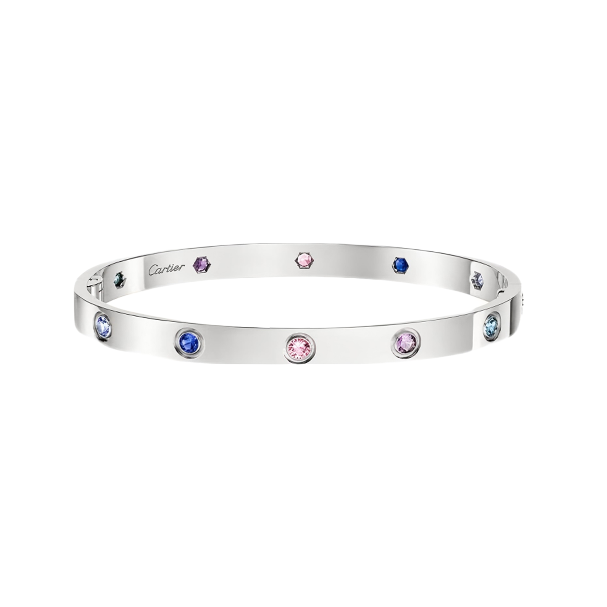 [✨Panda Jewelry💎]2026 RAINBOW LOVE BRACELET 6.1MM  10 DIAMONDS