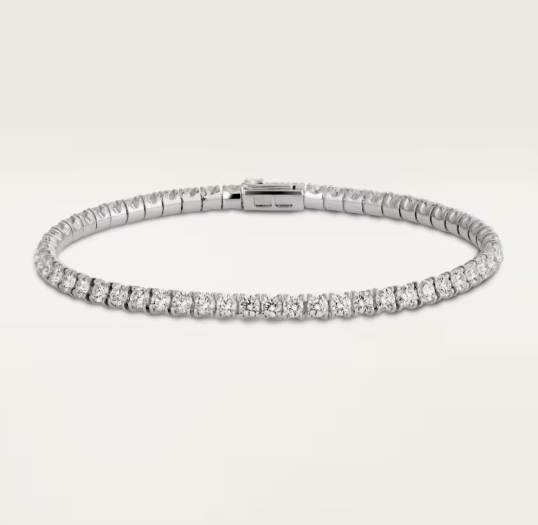 [Panda Jewelry]  CLASSIC BASEBALL BRACELAT, 52 DIAMOND