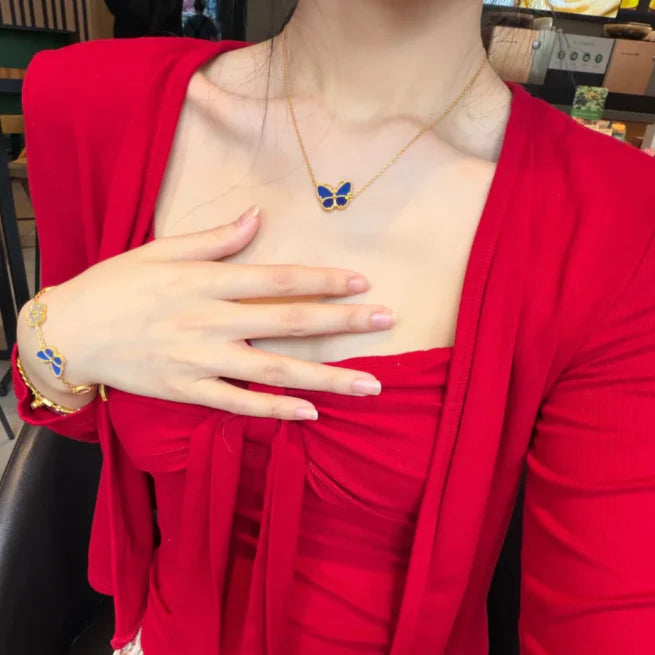 [✨Panda Jewelry💎] 2026 NEW LUCKY BUTTERFLY 1 MOTIFS NECKLACE