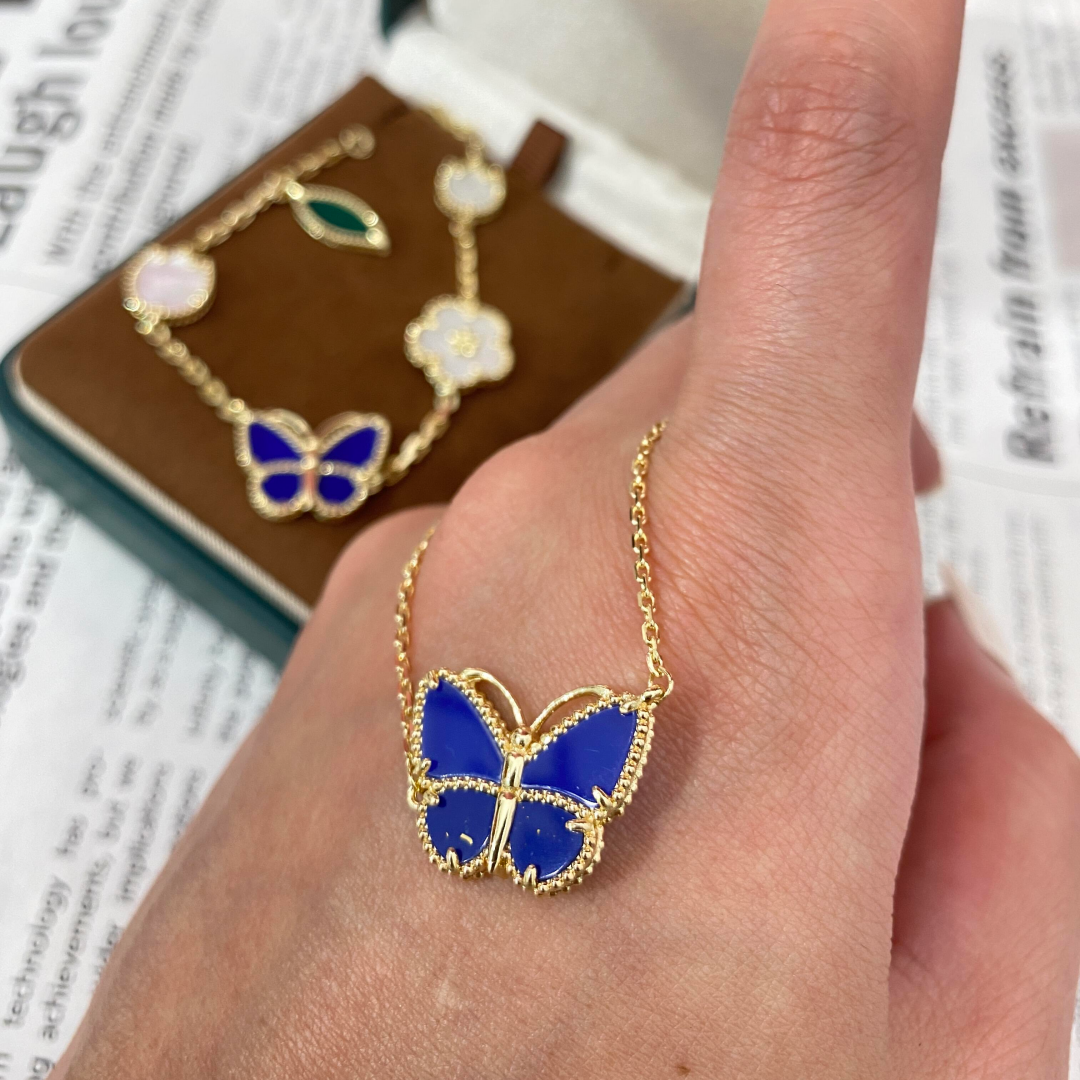 [✨Panda Jewelry💎] 2026 NEW LUCKY BUTTERFLY 1 MOTIFS NECKLACE
