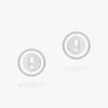 [Panda Jewelry]Lucky Move Diamond Earrings
