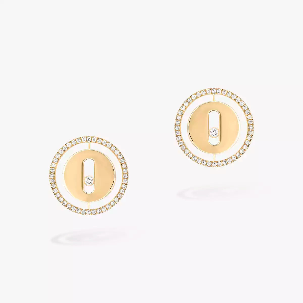 [Panda Jewelry]Lucky Move Diamond Earrings