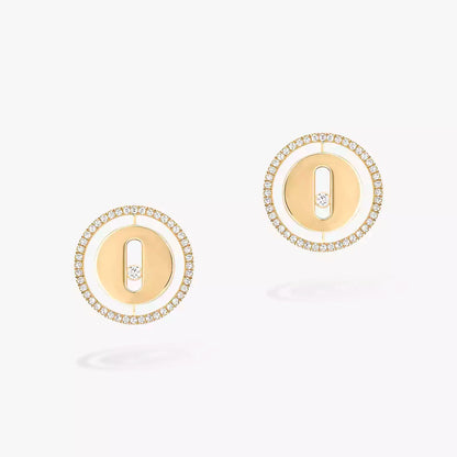 [Panda Jewelry]Lucky Move Diamond Earrings