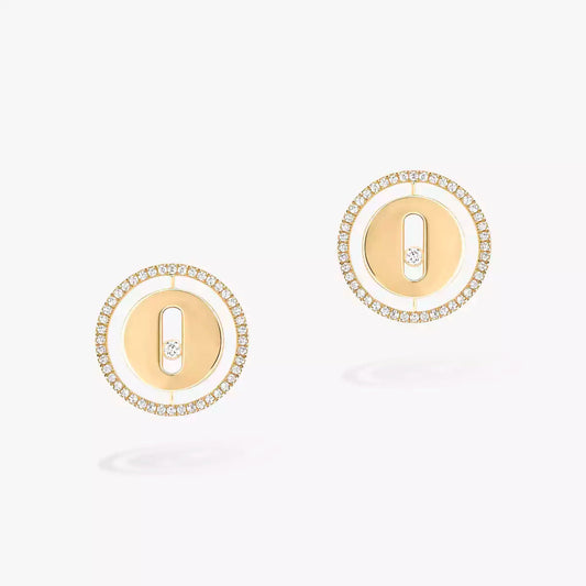 [Panda Jewelry]Lucky Move Diamond Earrings