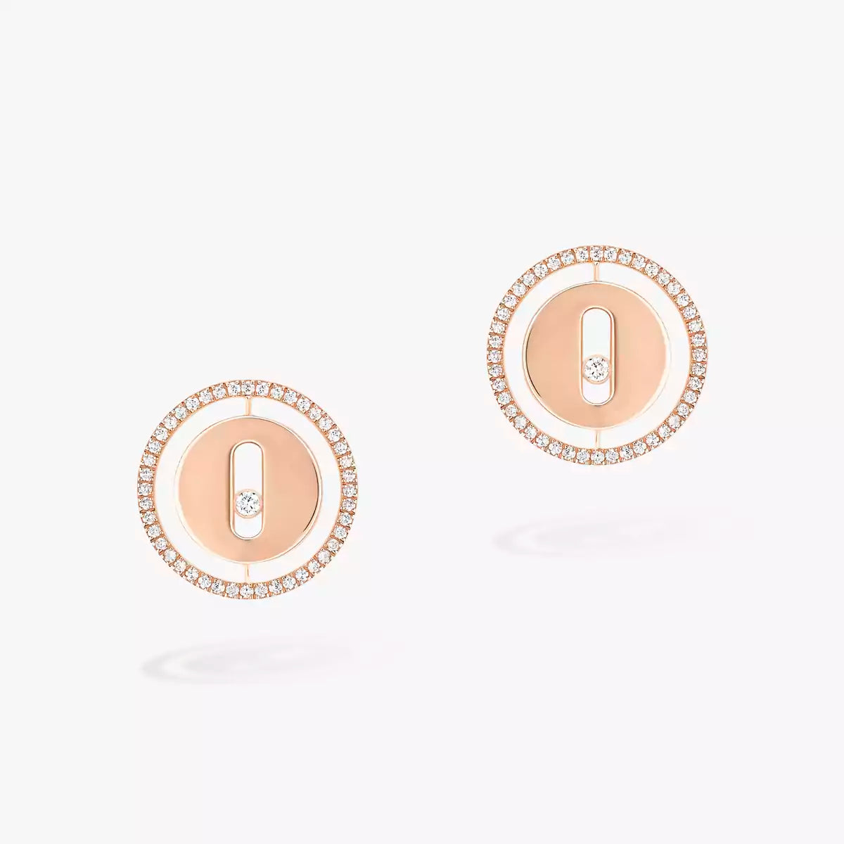 [Panda Jewelry]Lucky Move Diamond Earrings