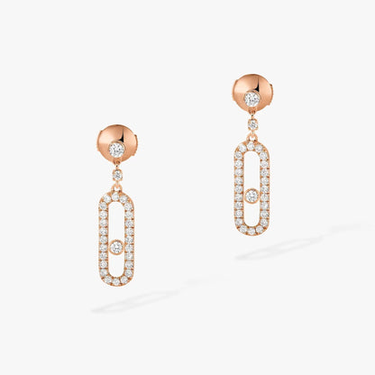 [Panda Jewelry]DORMEUSES MOVE UNO DIAMOND EARRINGS