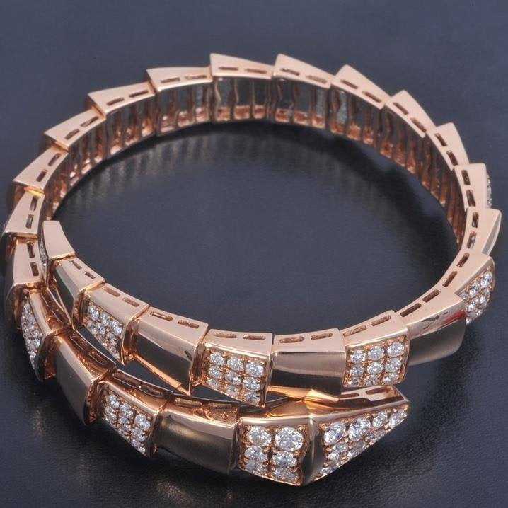 [Panda Jewelry]SERPENTI BRACELET PINK GOLD DIAMOND