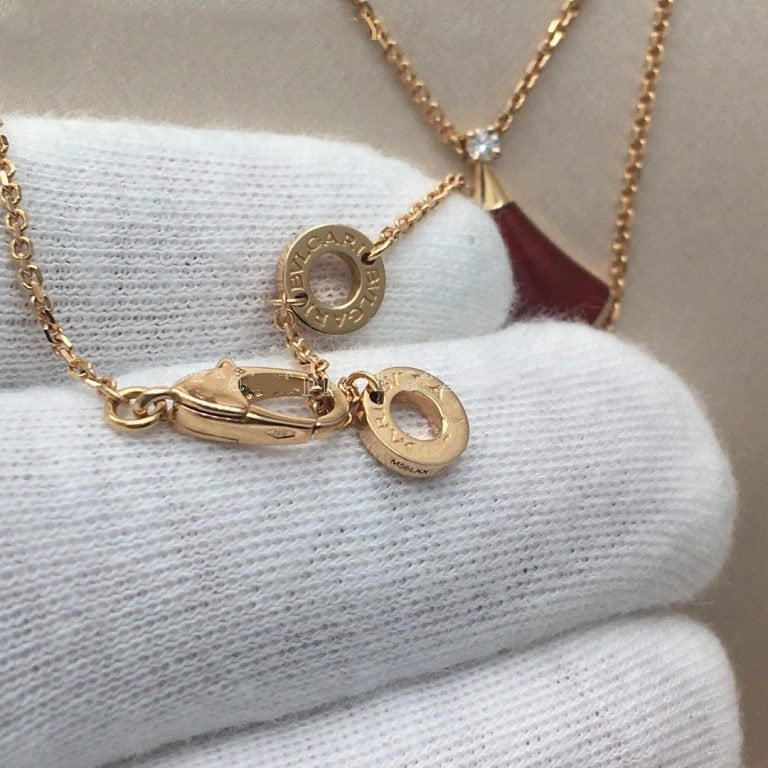 [Panda Jewelry]DREAM NECKLACE CARNELIAN 1 DIAMOND