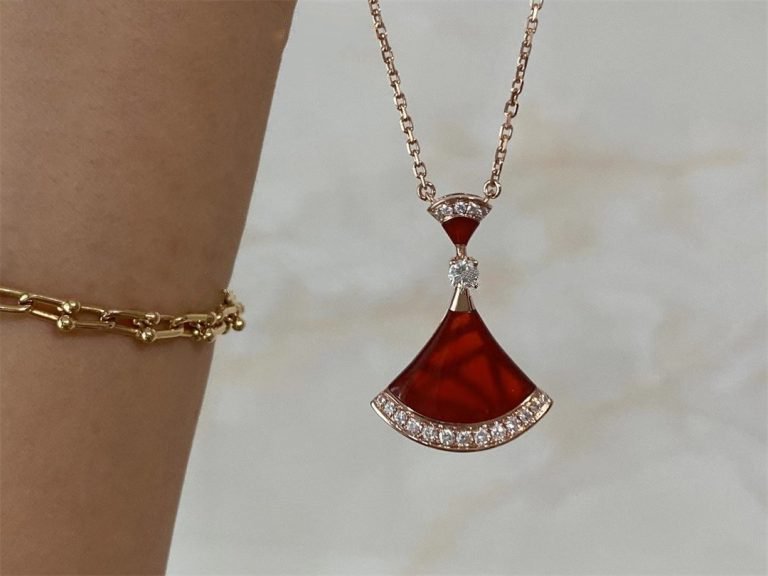 [Panda Jewelry]DREAM NECKLACE CARNELIAN DIAMOND