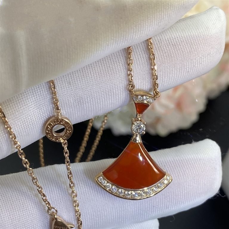 [Panda Jewelry]DREAM NECKLACE CARNELIAN DIAMOND