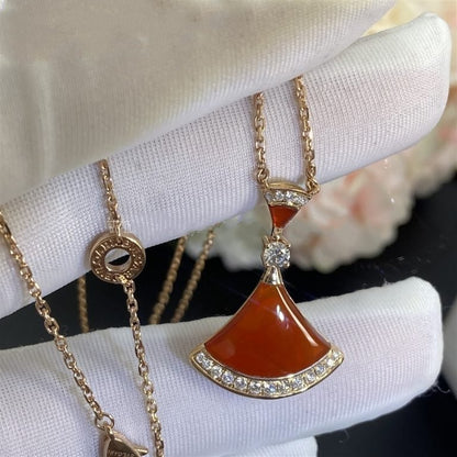 [Panda Jewelry]DREAM NECKLACE CARNELIAN DIAMOND