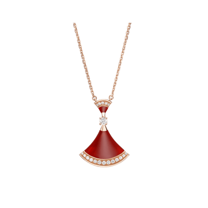 [Panda Jewelry]DREAM NECKLACE CARNELIAN DIAMOND