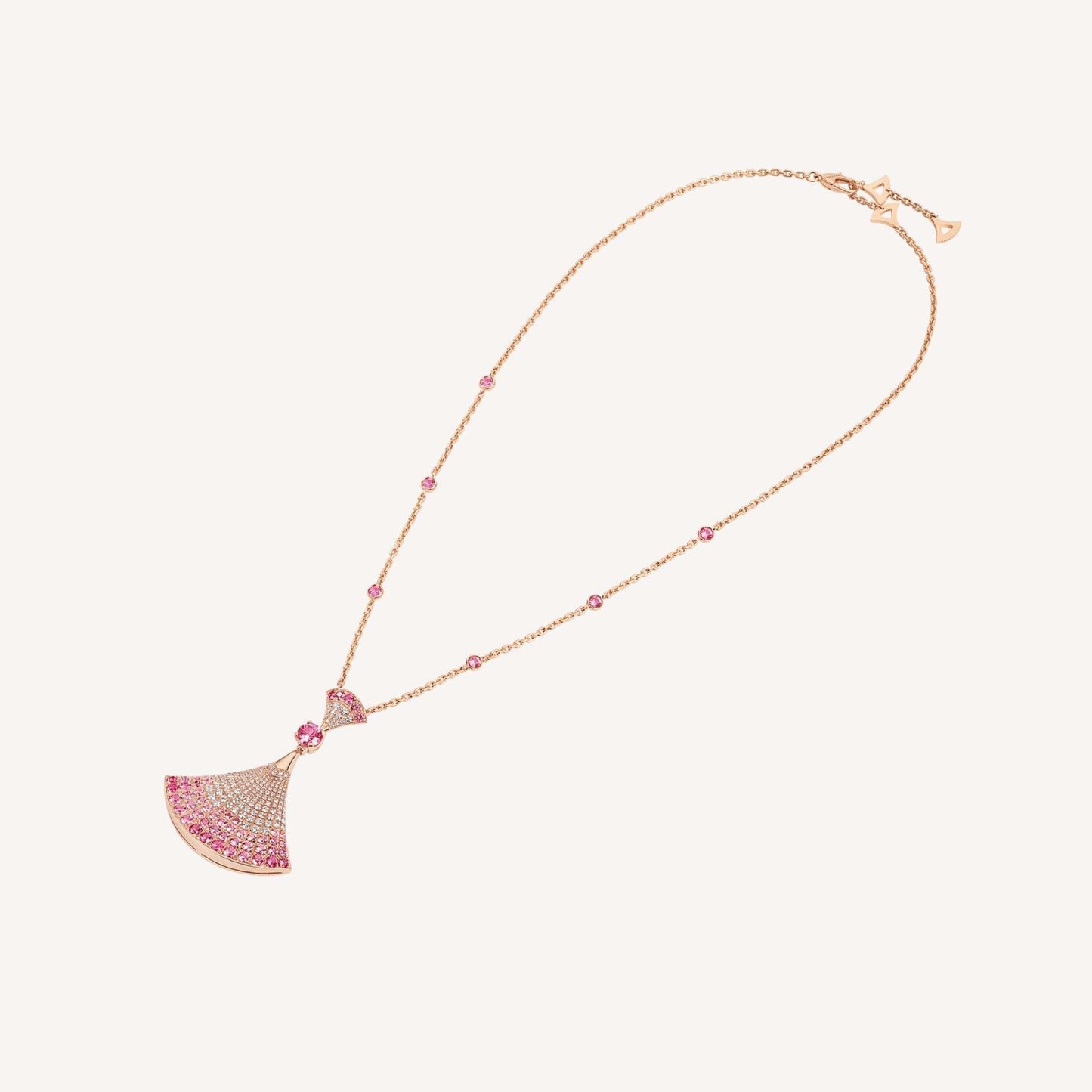 [Panda Jewelry]DREAM NECKLACK DIAMOND PINK GOLD