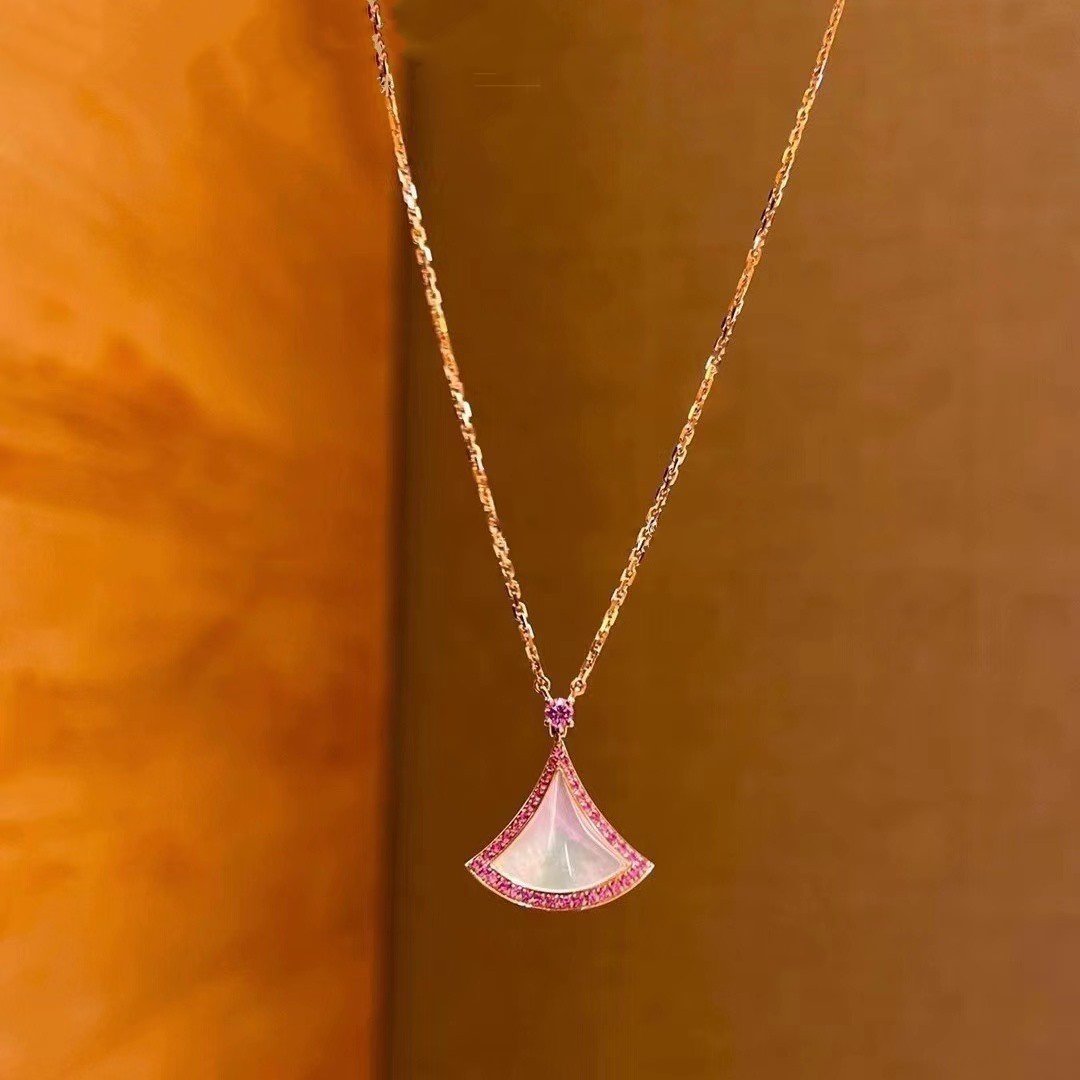 [Panda Jewelry]DREAM NECKLACE MOP DIAMOND PINK