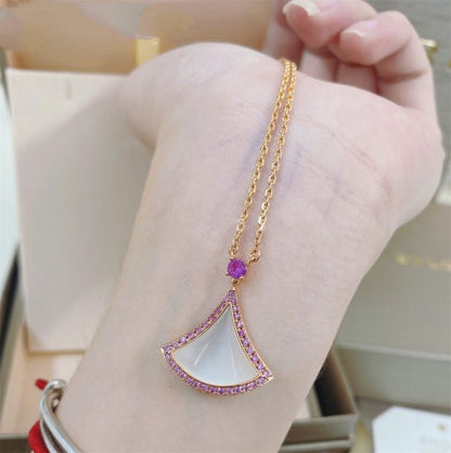 [Panda Jewelry]DREAM NECKLACE MOP DIAMOND PINK