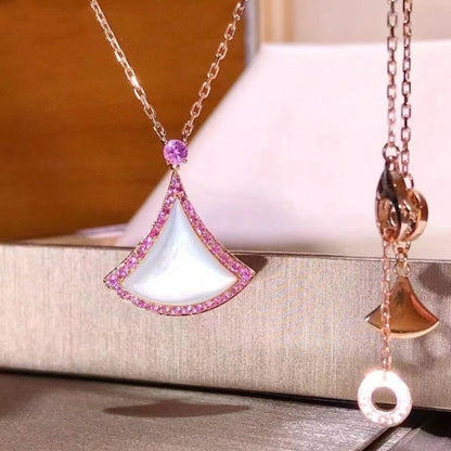 [Panda Jewelry]DREAM NECKLACE MOP DIAMOND PINK