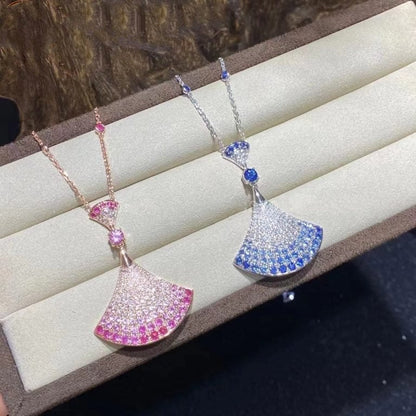 [Panda Jewelry]DREAM NECKLACK DIAMOND PINK GOLD