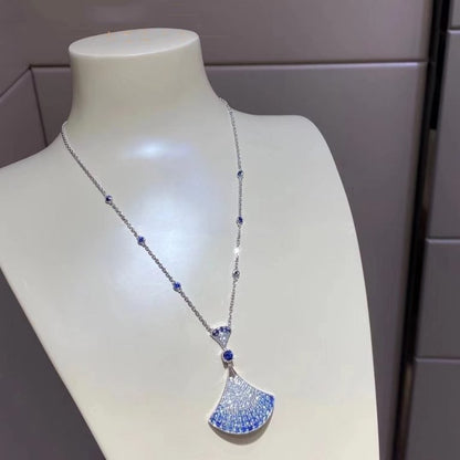 [Panda Jewelry]DREAM NECKLACE AGATE SILVER DIAMOND