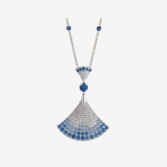 [Panda Jewelry]DREAM NECKLACE AGATE SILVER DIAMOND